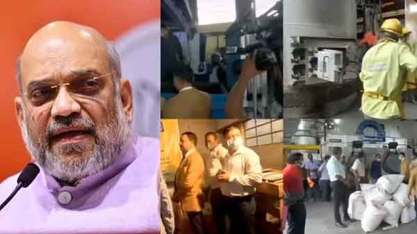 അമിത് ഷായ്ക്ക് മുന്നില്‍ 30,000 കിലോയിലധികം ലഹരി വസ്തുക്കള്‍ കൂട്ടിയിട്ട് കത്തിച്ച് എന്‍സിബി