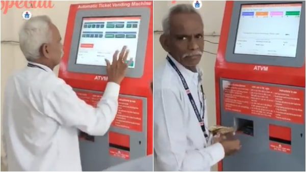 ശെഡാ മിന്നൽ മുരളിയോ? കണ്ണടച്ച് തുറന്നാൽ കയ്യിൽ ടിക്കറ്റ്; റെയില്‍വേ ഉദ്യോഗസ്ഥന്റെ വീഡിയോ വൈറൽ