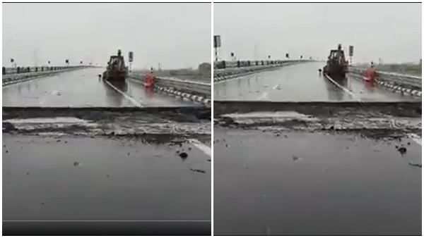 'മോദി വന്നു ഉദ്ഘാടനം ചെയ്തു; 5 ദിവസം മഴ പെയ്തപ്പോള്‍ എക്‌സ്പ്രസ് വേയില്‍ കുഴിയോടുകുഴി'