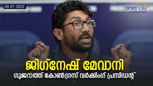 ഗുജറാത്തില്‍ കോണ്‍ഗ്രസ് കളി തുടങ്ങി; ഗുജറാത്ത് കോണ്‍ഗ്രസ് വര്‍ക്കിംഗ് പ്രസിഡന്റായി ജിഗ്‌നേഷ് മേവാനി