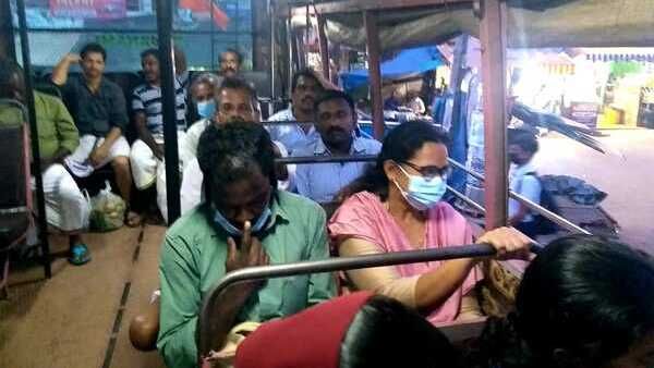 ഗണ്‍മാനുമില്ല സഹായികളുമില്ല; വധഭീഷണിയെ കൂസാതെ കെകെ രമയുടെ ബസ് യാത്ര