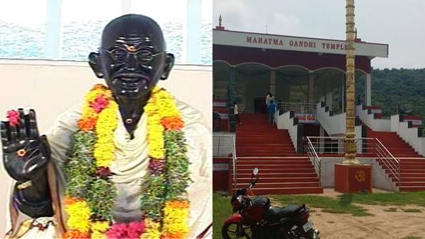 ദിവസേന 350ഓളം ഭക്തര്‍; ഗാന്ധിജിയെ പൂജിക്കുന്ന ക്ഷേത്രം, സ്വാതന്ത്ര്യ ദിനത്തില്‍ ജനപ്രവാഹം