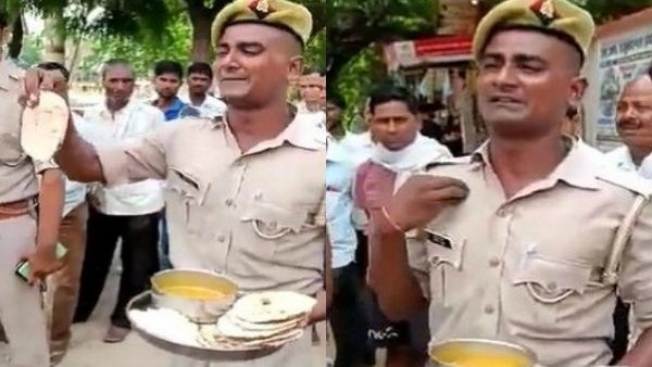 'മൃഗങ്ങള്‍ പോലും കഴിക്കാത്ത ഭക്ഷണം'; പോലീസ് മെസ്സിലെ ഭക്ഷണവുമായി പൊട്ടിക്കരഞ്ഞ് യു.പി കോൺസ്റ്റബിൾ