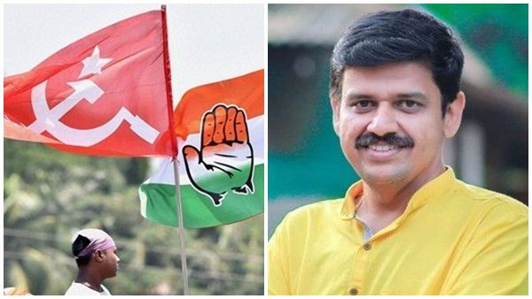 'സിപിഎം-കോൺഗ്രസ് സ്ക്രിപ്റ്റ് കൊള്ളാം; ദൃശ്യപരത കൂട്ടാൻ ഗാന്ധി ചിത്രം കോൺഗ്രസ് തല്ലിപ്പൊളിച്ചു'; സന്ദീപ്