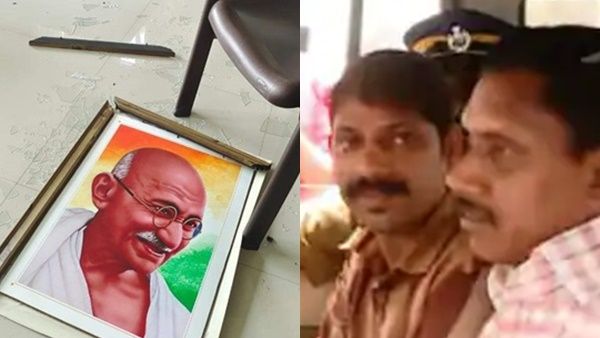 'കോണ്‍ഗ്രസിന്റെ കള്ളം പൊളിയുന്നു': ഗാന്ധി ചിത്രം തകർത്ത കേസില്‍ രാഹുലിന്റെ പിഎ അടക്കം അറസ്റ്റില്‍