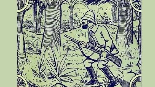 കാട്ടില്‍ ഒളിഞ്ഞിരിപ്പുണ്ട് വീറുള്ള ആന: കണ്ടെത്തിയാല്‍ ഒടുക്കത്തെ ബുദ്ധിയാണ്, വൈറല്‍ ചിത്രം