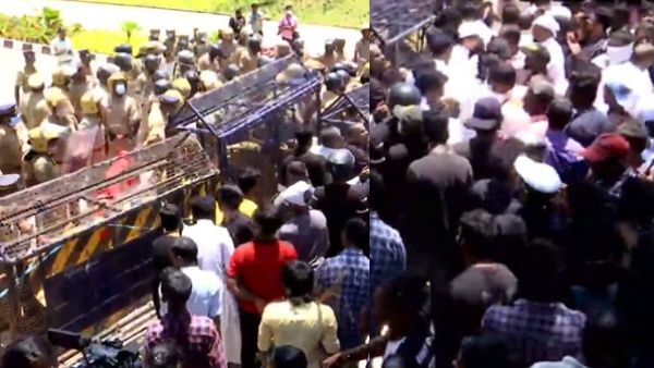 'കടലാണ് ജീവിതം ഒഴിയാനാവില്ല'; വിഴിഞ്ഞം തുറമുഖത്ത് മത്സ്യത്തൊഴിലാളികളുടെ പ്രതിഷേധം