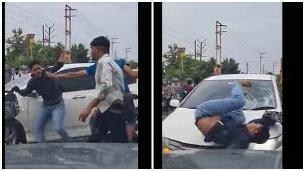 നടുറോഡില്‍ പൊരിഞ്ഞ തല്ല്; വിദ്യാര്‍ത്ഥികളെ ഇടിച്ച് തെറിപ്പിച്ച് കാര്‍, പകരം ചെയ്തത് കണ്ടാല്‍ ഞെട്ടും!!