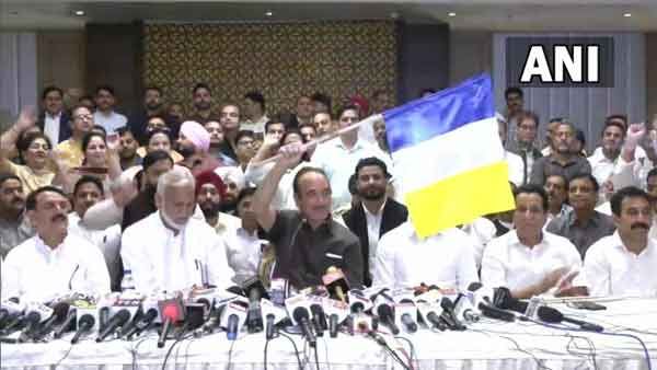 പുതിയ പാര്‍ട്ടി പ്രഖ്യാപിച്ച് ഗുലാം നബി ആസാദ്; ആദ്യലക്ഷ്യം കശ്മീര്‍ തെരഞ്ഞെടുപ്പ്