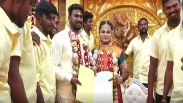 വൈറല്‍ വീഡിയോ: വിവാഹത്തിന് അവസാന നിമിഷം ട്വിസ്റ്റ്, താലികെട്ടിന് മുമ്പ് വധു കരാറില്‍ ഒപ്പിടണം