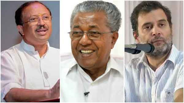 'കേരളം കത്തുമ്പോള്‍ മുഖ്യന്‍ ചെണ്ടകൊട്ടുന്നു, മറ്റൊരു മഹാന്‍ കണ്ടെയ്‌നറില്‍ ഉറങ്ങുന്നു'; പരിഹസിച്ച് മുരളീധരന്‍