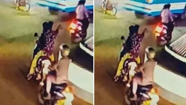 എടപ്പാള്‍ നഗരത്തില്‍ സ്‌ഫോടക വസ്തു പൊട്ടിത്തെറിച്ചു, പിന്നില്‍ രണ്ട് പേര്‍; സിസിടിവി ദൃശ്യം പുറത്ത്