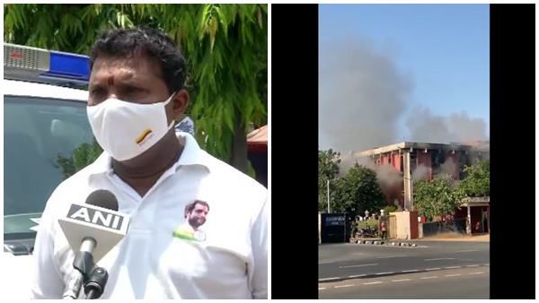 ഗുജറാത്ത് സെക്രട്ടറ്റേറിയേറ്റില്‍ തീപ്പിടുത്തം; അഴിമതിയുടെ ഫയലുകള്‍ കത്തിച്ചെന്ന് കോണ്‍ഗ്രസ്