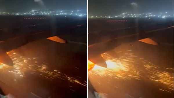 ടേക്ക് ഓഫിന് തൊട്ടുമുന്‍പ് എഞ്ചിനില്‍ തീ, ഉടന്‍ തിരിച്ചിറക്കി ഇന്‍ഡിഗോ; ഒഴിവായത് വന്‍ ദുരന്തം, വീഡിയോ