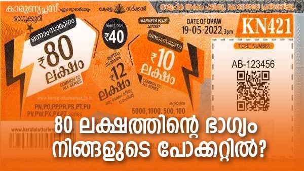 Karunya KN 445 Result: 80 ലക്ഷത്തിന്റെ ഭാഗ്യം നിങ്ങളുടെ പോക്കറ്റിൽ, കാരുണ്യ പ്ലസ് ലോട്ടറി ഫലം