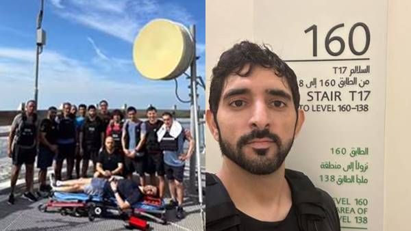 'ഇതൊക്കെ എന്ത്': 37 മിനിറ്റില്‍ 160 നിലകളുള്ള ബൂര്‍ജ് ഖലീഫയുടെ പടവുകള്‍ കയറി ദുബായ് രാജകുമാരന്‍