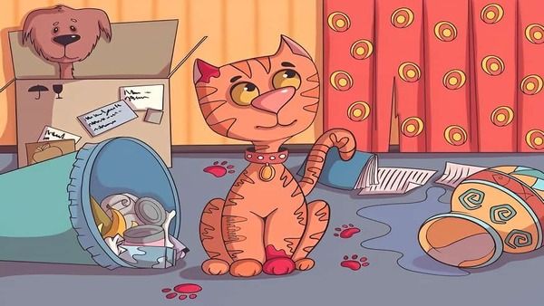 അതാ സൂത്രക്കാരന്‍ പൂച്ച, ഒളിഞ്ഞിരിക്കുന്ന മീനിനായി വന്നതാണ്; 9 സെക്കന്‍ഡില്‍ കണ്ടെത്തണം