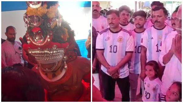 ലോകകപ്പില്‍ മെസി മുത്തമിട്ടു: കുഞ്ഞിമംഗലത്ത് കുതിരിമ്മല്‍ അര്‍ജന്റീന ഫാന്‍സ് വക അന്നദാനം