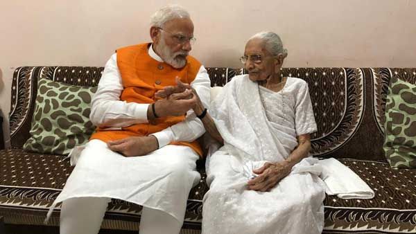 ആരോഗ്യ നില മോശം; പ്രധാനമന്ത്രി നരേന്ദ്ര മോദിയുടെ അമ്മ ഹീരാബെന്നിനെ ആശുപത്രിയില്‍ പ്രവേശിപ്പിച്ചു