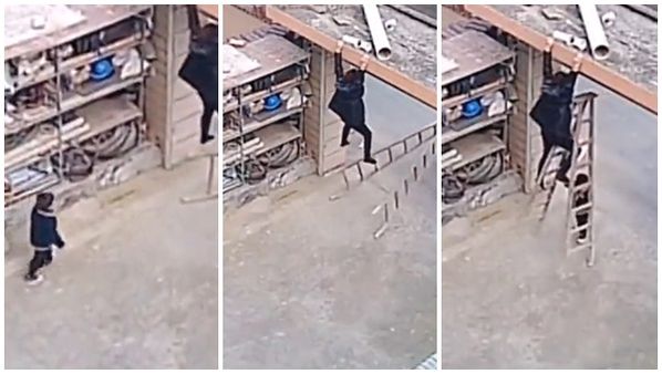 Viral Video: വായുവില്‍ തൂങ്ങിയാടി അമ്മ; രക്ഷകനായത് മകന്‍;കൊച്ചുമിടുക്കന്‍ ചെയ്തത് കണ്ടോ!