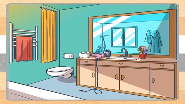 എന്തൊരു ഭംഗിയുള്ള ബാത്‌റൂമാണിത്; ഒരു കോഴി അതാ ഒളിഞ്ഞിരിക്കുന്നു, 7 സെക്കന്‍ഡില്‍ കണ്ടെത്തണം