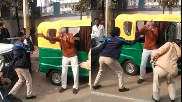 പൊലീസിന്റെ കണ്ണില്ലാത്ത ക്രൂരത; വൃദ്ധനെ നടുറോഡില്‍ തല്ലിച്ചതച്ച് പൊലീസ്, വൈറല്‍ വീഡിയോ