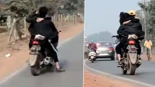 ബൈക്കിന് ലക്ഷങ്ങള്‍ വില, മോഷ്ടിച്ചത്; കെട്ടിപ്പിടിച്ചും ഉമ്മവെച്ചും യാത്ര; യുവതിയും യുവാവും പെട്ടു