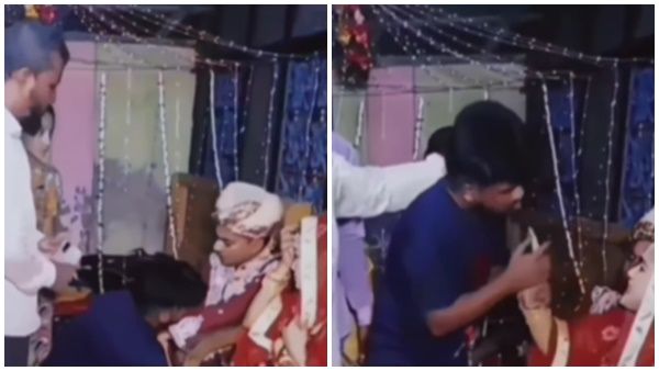 Viral Video: വിവാഹ വേദിയിലെത്തിയ കാമുകന്‍ വധുവിന്റെ കാലുപിടിച്ചു കരഞ്ഞു; പിന്നീട് നടന്നതിങ്ങനെ