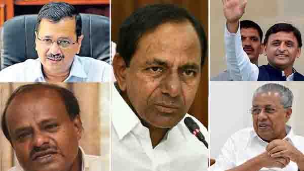 കെസിആറിനൊപ്പം പിണറായി, അഖിലേഷ്, കെജ്രിവാള്‍, കുമാരസ്വാമി; മൂന്നാം മുന്നണി നീക്കം സജീവം