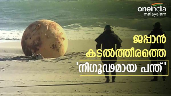 ജപ്പാനിലെ കടൽത്തീരത്ത് ഗോളാകൃതിയിലുളള കൂറ്റൻ അജ്ഞാത വസ്തു; എന്താണത്!! അമ്പരപ്പ്