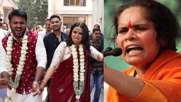 സ്വരയെ ഇനി വൈകാതെ ഫ്രിഡ്ജിനുള്ളില്‍ കാണാം; സ്വര ഭാസ്‌കറിന്റെ വിവാഹത്തില്‍ സാധ്വി പ്രാചി