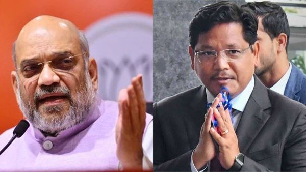 ത്രിപുരയും നാഗാലാന്റും മാത്രമല്ല മേഘാലയയും ബിജെപി തന്നെ ഭരിക്കും; അമിത് ഷായെ വിളിച്ച് സാങ്മ