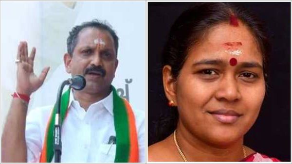 'കസേര കിട്ടിയാലും ഇല്ലെങ്കിലും പ്രവർത്തിക്കും, വിഷമിപ്പിക്കരുത്': വേദിയിൽ ഏറ്റുമുട്ടി ശോഭയും കെ സുരേന്ദ്രനും