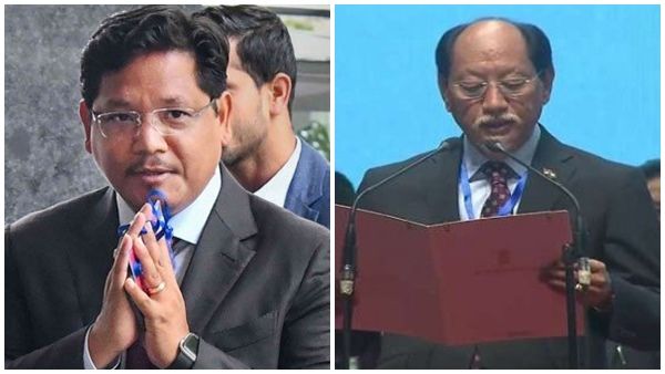 മേഘാലയ, നാഗാലാന്റ് മുഖ്യമന്ത്രിമാര്‍ സത്യപ്രതിജ്ഞ ചെയ്തു; സാക്ഷിയായി മോദി, സാങ്മയ്ക്ക് രണ്ടാമൂഴം
