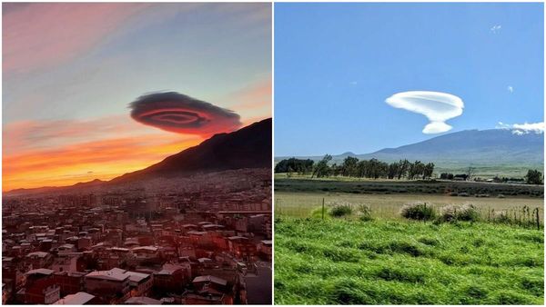 മേഘങ്ങളോ പറക്കുംതളികയോ: ഹവായിയില്‍ അഗ്നിപര്‍വതത്തിന് മുകളില്‍ അജ്ഞാതദൃശ്യം; അന്യഗ്രഹജീവിയെത്തിയോ?