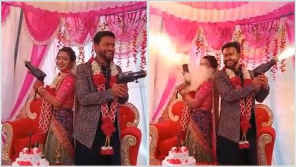  ആഘോഷം അതിരുകടന്നാല്‍ ഇങ്ങനെയിരിക്കും; ഫോട്ടോഷൂട്ടിന് തോക്ക്, മുഖത്തേക്ക് തീ പടര്‍ന്നു