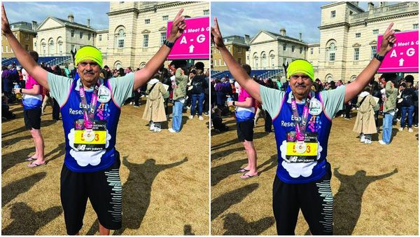 42.2 കിലോമീറ്റർ ദൂരം, ലണ്ടൻ മാരത്തോൺ വിജയകരമായി പൂർത്തിയാക്കി ഡോ കെ എം എബ്രഹാം