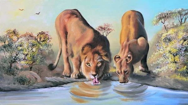 അതാ 2 സിംഹങ്ങള്‍ നിങ്ങളുടെ മുന്നില്‍; കാണാത്ത സിംഹങ്ങള്‍ വേറെയുണ്ട്, കണ്ടെത്താമോ?