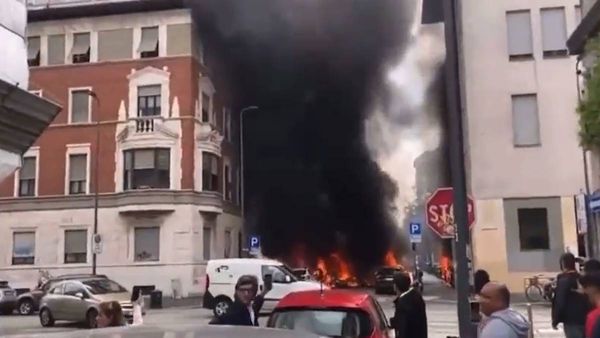 ഇറ്റലിയിലെ മിലാനിൽ സ്‌ഫോടനം; നിരവധി വാഹനങ്ങൾക്ക് തീപിടിച്ചു