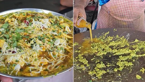 മുട്ട ഓംലറ്റിലേക്ക് നല്ല തണുത്ത മാമ്പഴ ജ്യൂസ്, ഇളക്കി മിക്സാക്കിയാൽ ഐറ്റം റെഡി; വൈറൽ വീഡിയോ