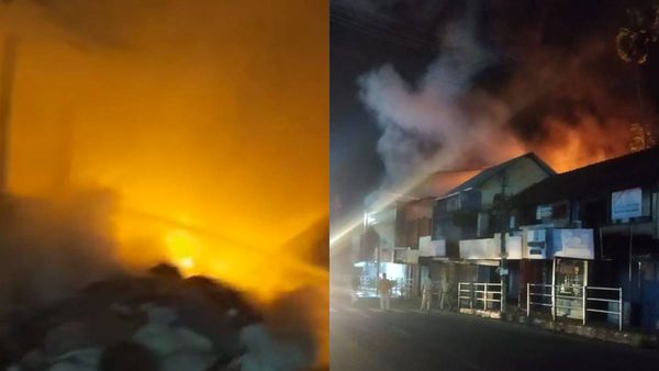 പേരാമ്പ്രയില്‍ മാലിന്യ സംഭരണ കേന്ദ്രത്തിൽ വന്‍ തീപിടുത്തം; സമീപത്തെ സൂപ്പര്‍ മാര്‍ക്കറ്റിലേക്ക് തീ പടർന്നു