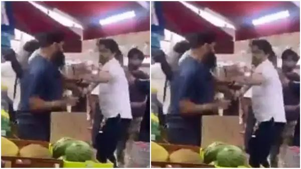 ഉന്തുംതള്ളും, അടിയും ഇടിയും, മൂക്കുംകുത്തി തറയിലേക്ക്; ലണ്ടൻ തെരുവിൽ മാങ്ങക്ക് വേണ്ടി തല്ല്!