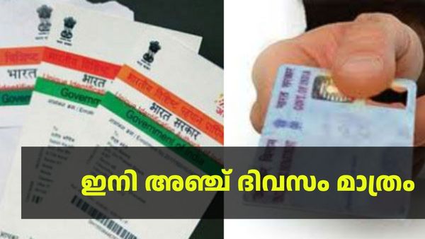 പാന്‍ ആധാറുമായി ബന്ധിപ്പിച്ചില്ലേ, ഇനി അഞ്ച് ദിവസം മാത്രം; ചെയ്തില്ലെങ്കില്‍ സംഭവിക്കുന്നത്