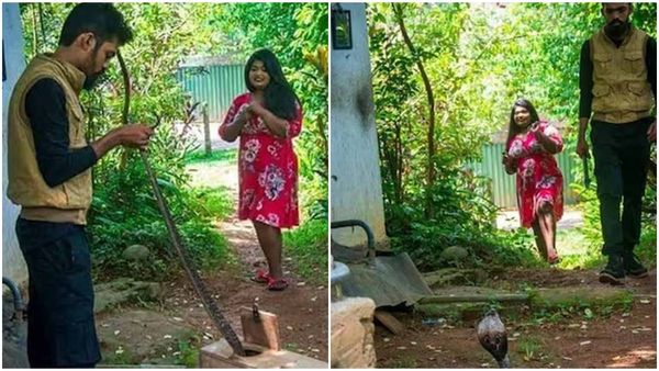 'എല്ലാത്തിനും കാരണം ആ പാമ്പ് പിടിത്തമാണോ'?; സോഷ്യൽമീഡിയ ഏറ്റെടുത്ത ഒരു പ്രീവെഡിങ് ഫോട്ടോഷൂട്ട്