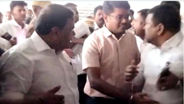 മുസ്ലിം ലീഗ് എംപിയും മന്ത്രിയും തമ്മില്‍ പരസ്യ വാഗ്വാദം; കളക്ടറെ തള്ളി നിലത്തിട്ടു, വീഡിയോ പുറത്ത്