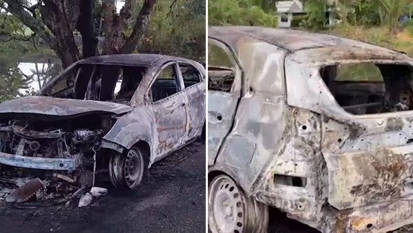 നിര്‍ത്തിയിട്ട കാര്‍ കത്തി നശിച്ചു; ഫയര്‍ഫോഴ്‌സെത്തി തീയണച്ചപ്പോള്‍ കണ്ടത് കത്തിക്കരിഞ്ഞ മൃതദേഹം, ഞെട്ടല്‍!!