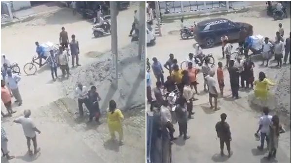 അമ്മായിയച്ഛനെ നടുറോഡിലിട്ട് തല്ലിപ്പരുവമാക്കി  മരുമകൾ!  കാരണം ഇങ്ങനെ..
