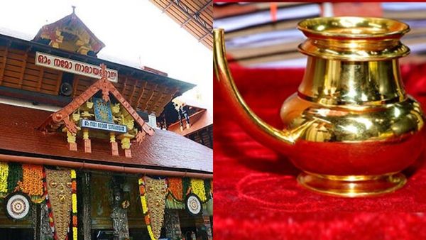 100 പവന്‍, ചെലവ് 53 ലക്ഷം; ഗുരുവായൂര്‍ ക്ഷേത്രത്തില്‍ സ്വര്‍ണ കിണ്ടി വഴിപാടായി സമര്‍പ്പിച്ചു