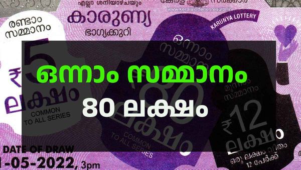 Kerala Lottery Results : 80 ലക്ഷത്തിന്റെ ആ ഭാഗ്യശാലി നിങ്ങളാണെങ്കിലോ? കാരുണ്യ ഫലം അറിയാം