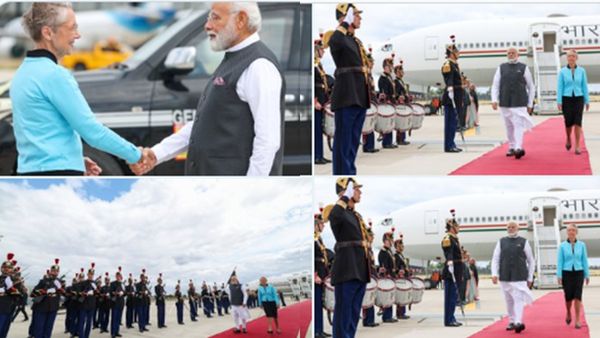 ദ്വിദിന സന്ദർശനത്തിനായി പ്രധാനമന്ത്രി നരേന്ദ്ര മോദി ഫ്രാൻസിൽ; ഊഷ്മള വരവേൽപ്പ്